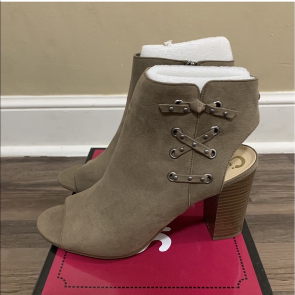 Circus By Sam Edelman Edna Taupe High Heel Booties Size 10 - Picture 9 of 11